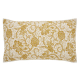 Dorset Gold Floral King Sham 21x37, Set of 2