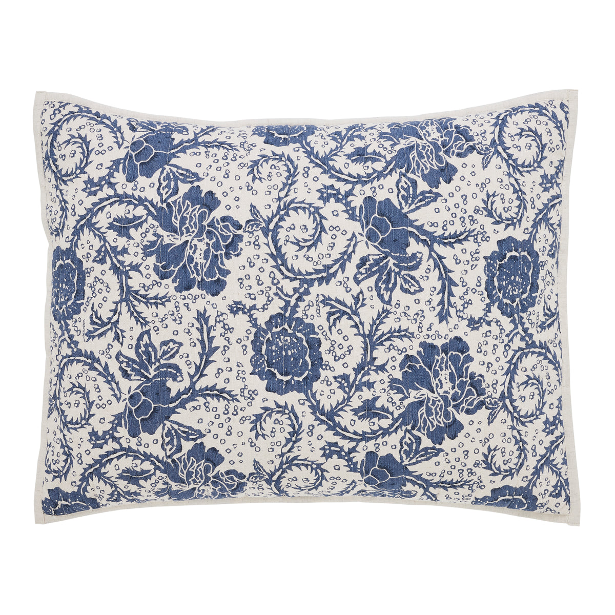 Dorset Navy Floral Standard Sham 21x27, Set of 2