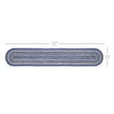 Great Falls Blue Indigo 13x72 Table Runner & 6 pc 12x18 Placemat Set