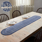Great Falls Blue Indigo 13x72 Table Runner & 6 pc 10x15 Placemat Set