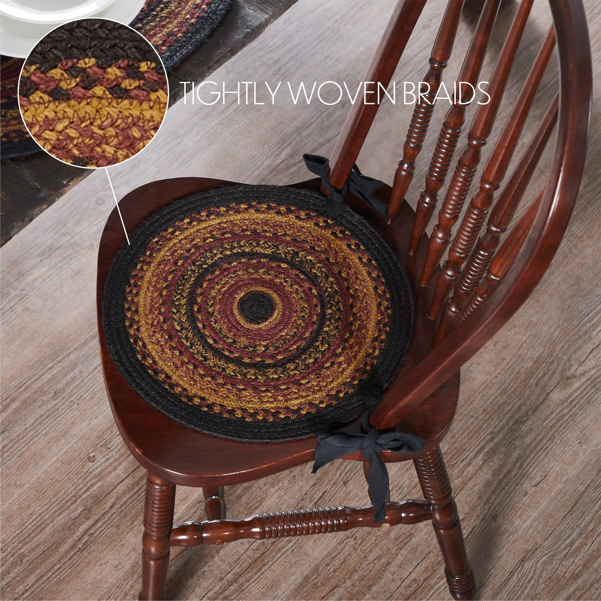 Heritage Farms 15 Inch Jute Chair Pad
