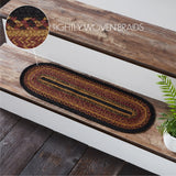 Heritage Farms Jute Stair Tread Oval Latex 8.5x27, Set of 7