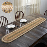 Kettle Grove Jute Country Black 13x72 Table Runner & 6 pc 10x15 Placemat Set
