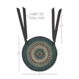 Pine Grove 15 Inch Jute Chair Pad