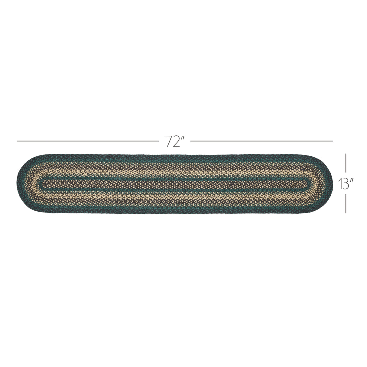 Pine Grove Pine Green 13x72 Table Runner & 6 pc 12x18 Placemat Set