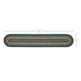 Pine Grove Pine Green 13x72 Table Runner & 6 pc 12x18 Placemat Set