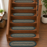 Pine Grove Jute Stair Tread Oval Latex 8.5x27, Set of 7