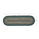 Pine Grove Jute Stair Tread Oval Latex 8.5x27, Set of 7