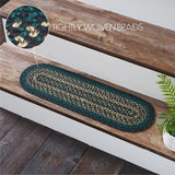 Pine Grove Jute Stair Tread Oval Latex 8.5x27, Set of 7
