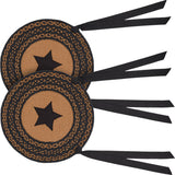Farmhouse Star 15 Inch Jute Chair Pad