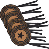 Farmhouse Star 15 Inch Jute Chair Pad