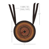 Heritage Farms 15 Inch Jute Chair Pad