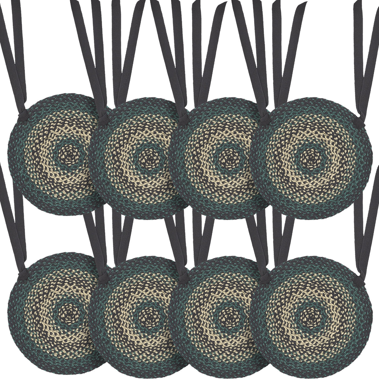 Pine Grove 15 Inch Jute Chair Pad