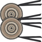 Sawyer Mill Charcoal Crème 15 Inch Jute Chair Pad