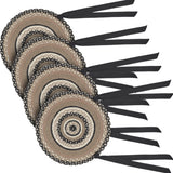 Sawyer Mill Charcoal Crème 15 Inch Jute Chair Pad