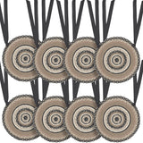 Sawyer Mill Charcoal Crème 15 Inch Jute Chair Pad