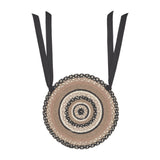Sawyer Mill Charcoal Crème 15 Inch Jute Chair Pad