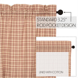 Tacoma 4 PC Creme Curtain Set (2 Swag 36x16 and 2 Tier 24x36)