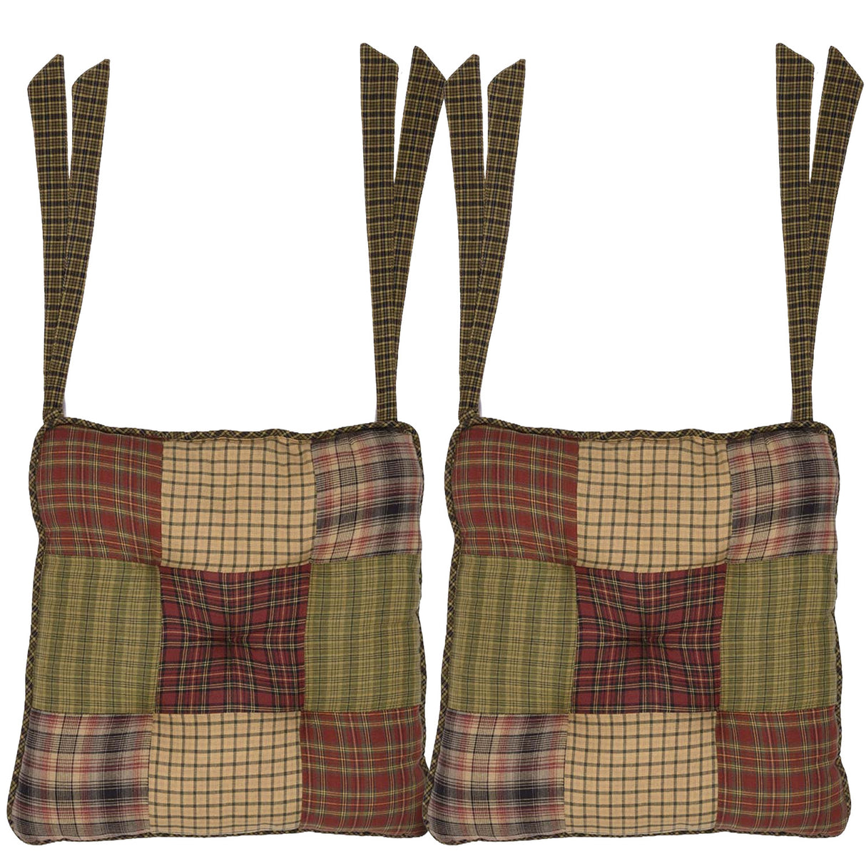 Tea Cabin 14 Inch Patchwork Chair Pad