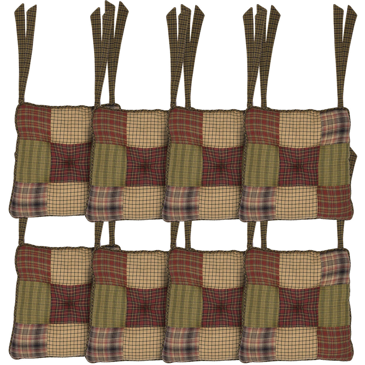 Tea Cabin 14 Inch Patchwork Chair Pad