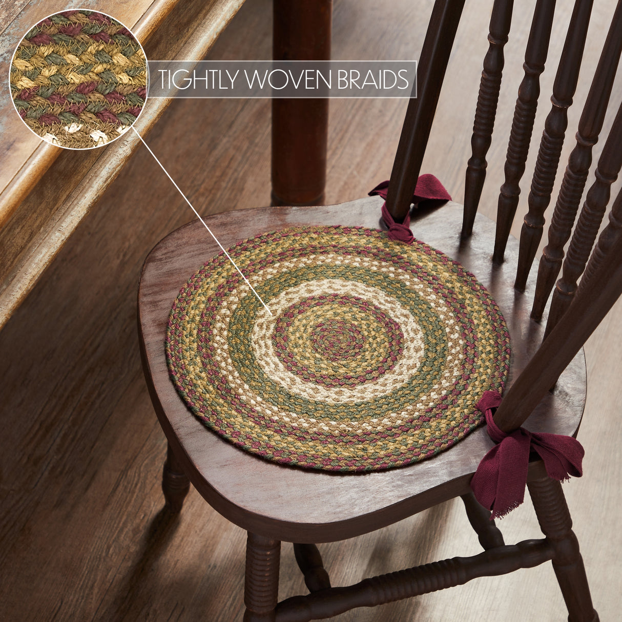 Tea Cabin 15 Inch Jute Chair Pad