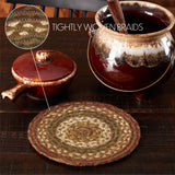 Tea Cabin Jute Trivet 8, Set of 3