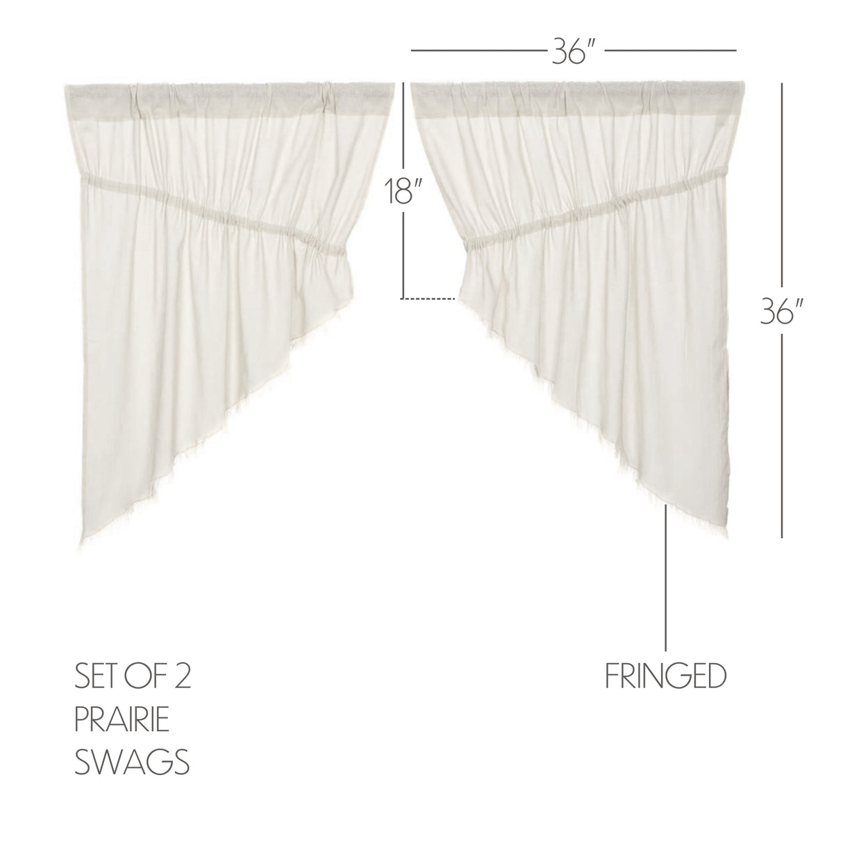Tobacco Cloth Curtain Set