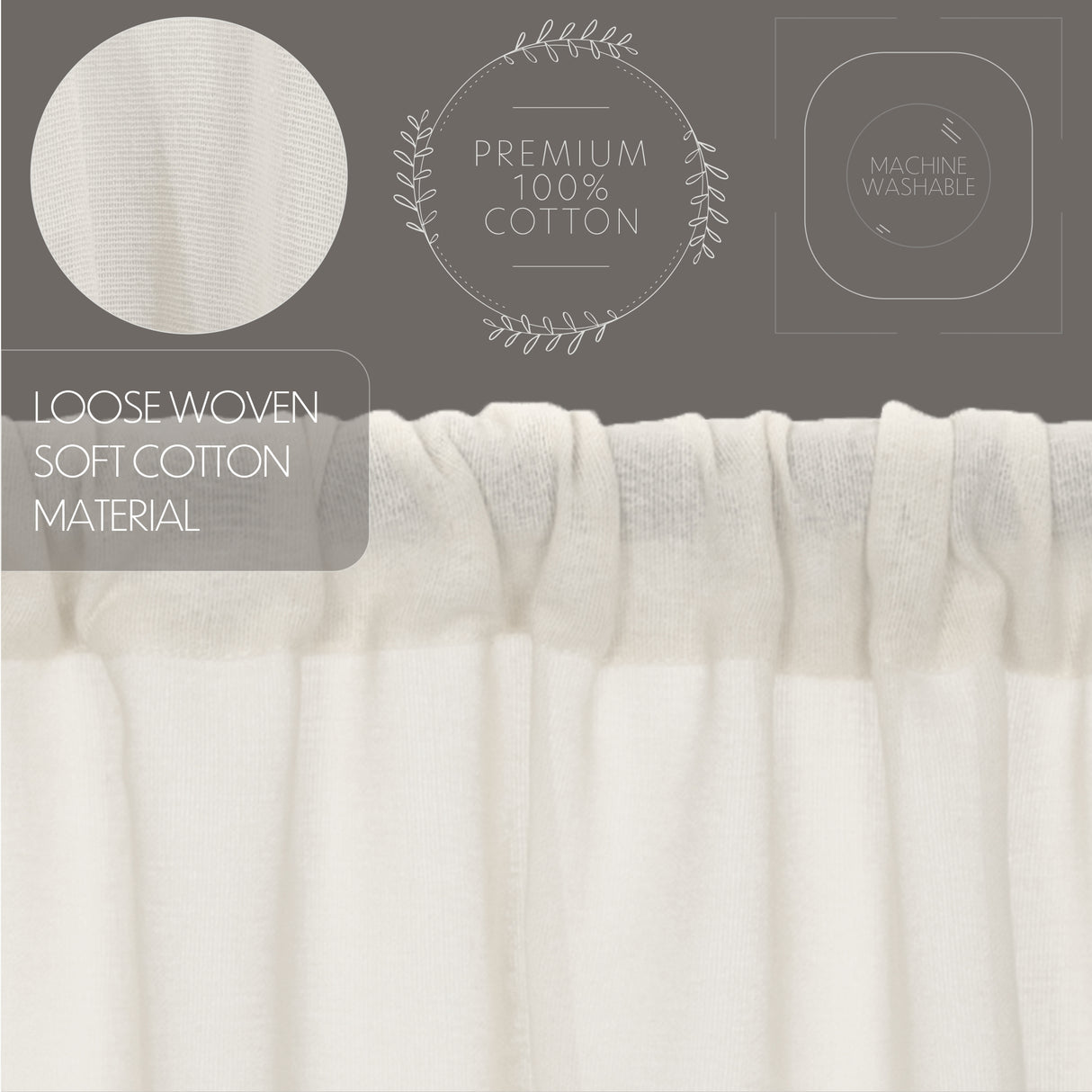 Tobacco Cloth Curtain Set