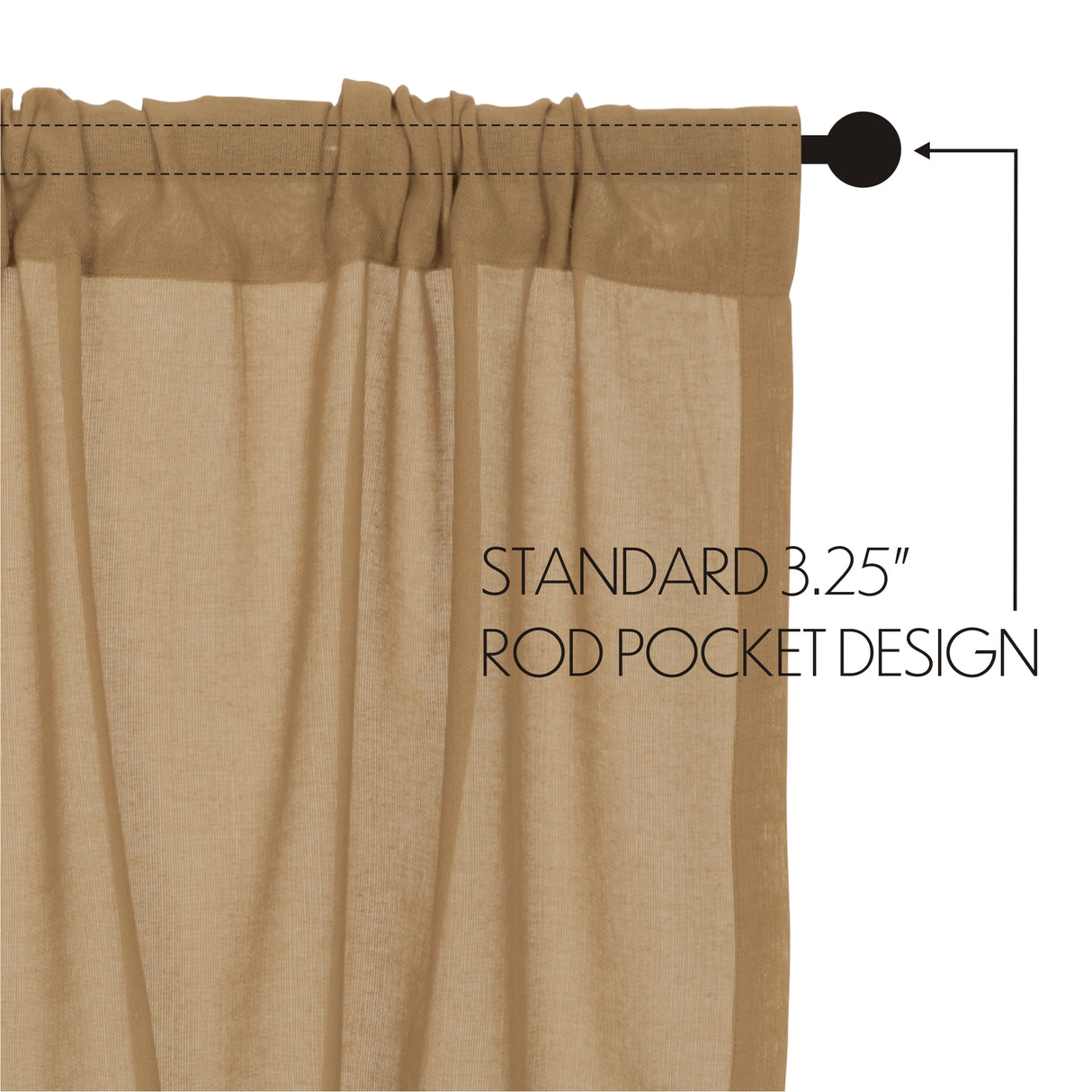 Tobacco Cloth Curtain Set