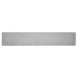 Burlap Dove Grey Runner Fringed 12x72