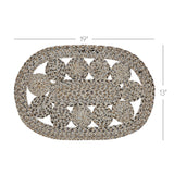 Celeste Blended Pebble Indoor/Outdoor Placemat 13x19, 6 Pack 6 Pack