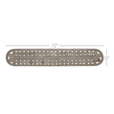 Celeste Dove Grey 12x72 Table Runner & 6 pc 13x19 Placemat Set