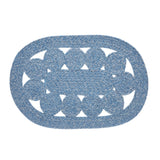 Celeste Blended Blue Indoor/Outdoor Placemat 13x19, 6 Pack 6 Pack