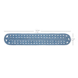 Celeste Blended Blue Indoor/Outdoor Runner Oval 12x72