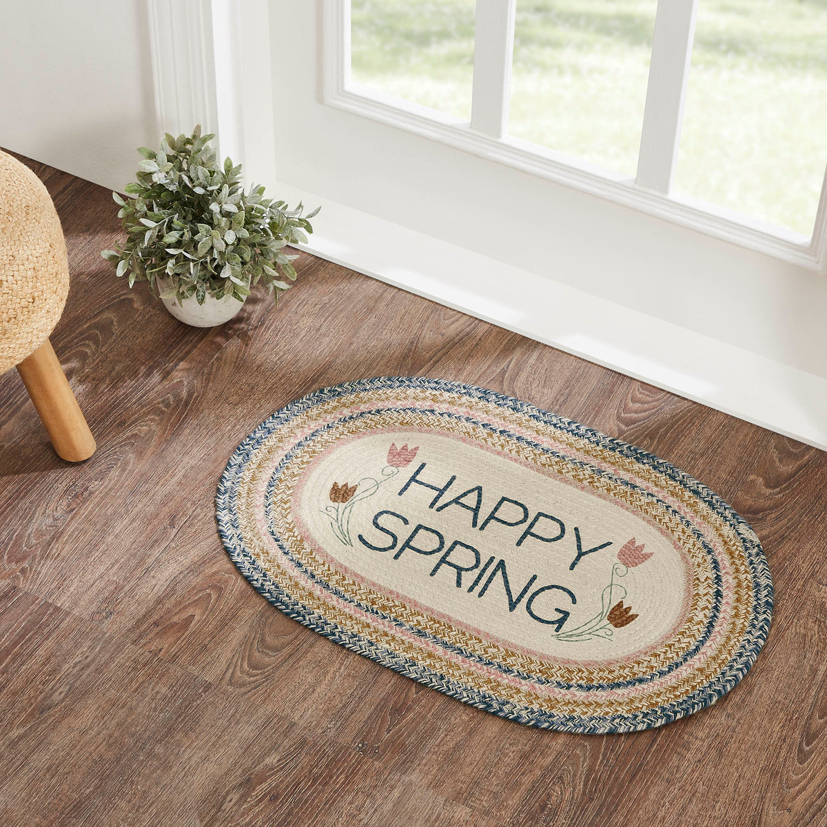 Kaila Happy Spring Jute Rug Oval 20x30 – VHC Brands Home Decor