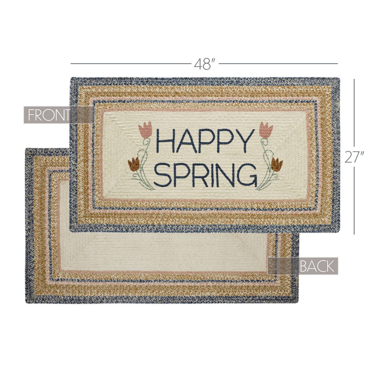 Kaila Happy Spring Jute Rug Rect w/ Pad 27x48