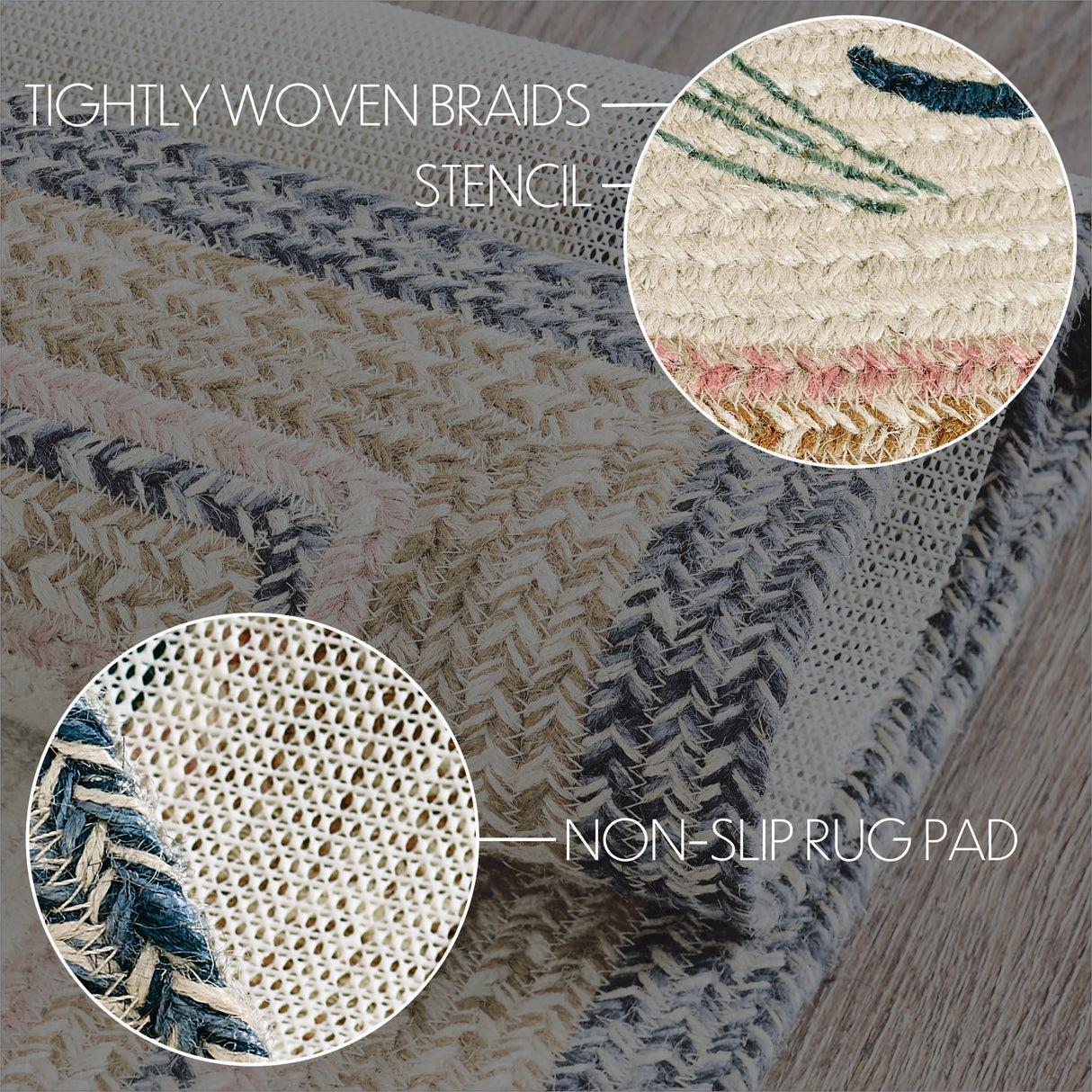 Kaila Happy Spring Jute Rug Rect w/ Pad 27x48