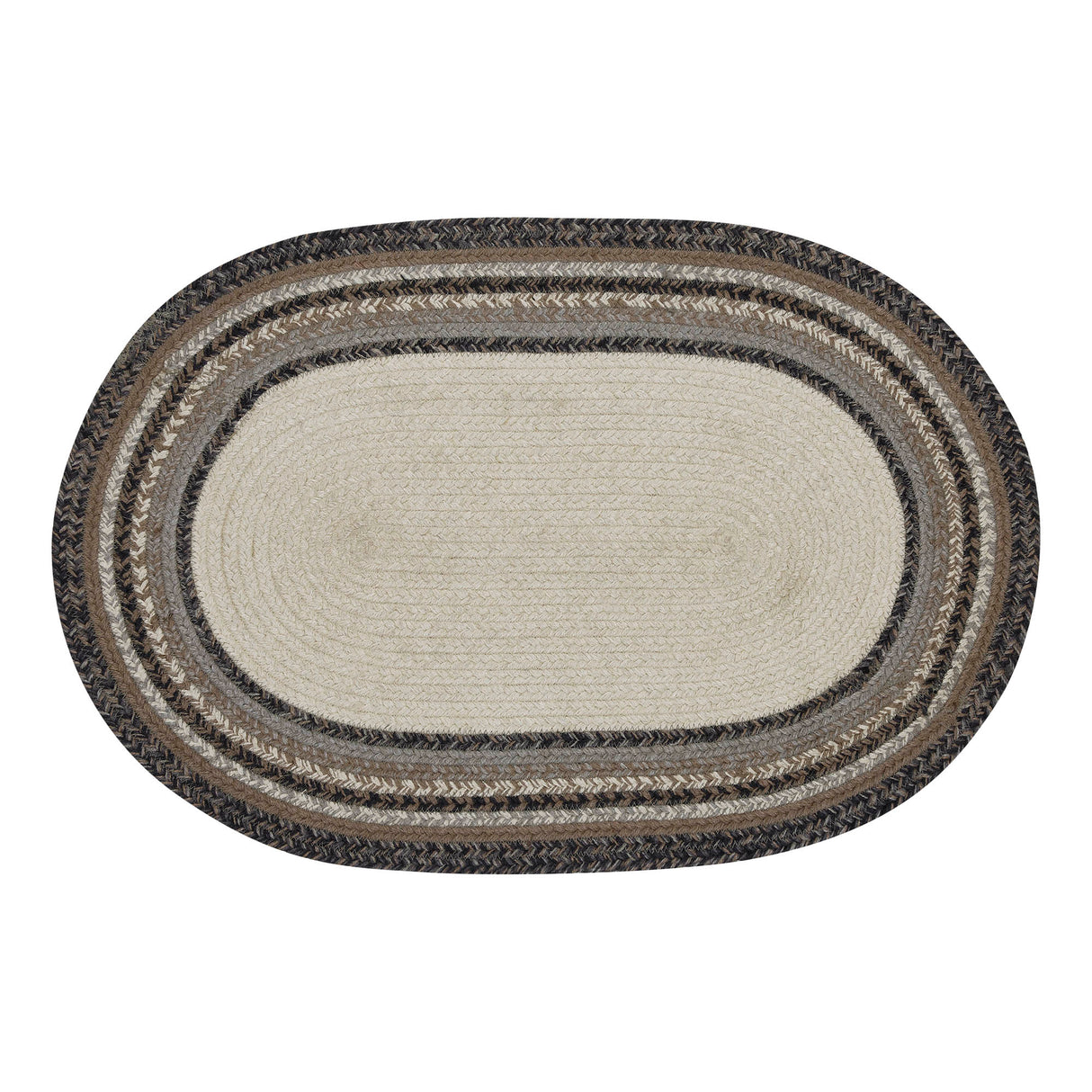 Floral Vine Jute Oval Rug Welcome 20x30