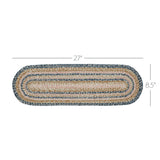 Kaila Jute Stair Tread Oval Latex 8.5x27, Set of 7