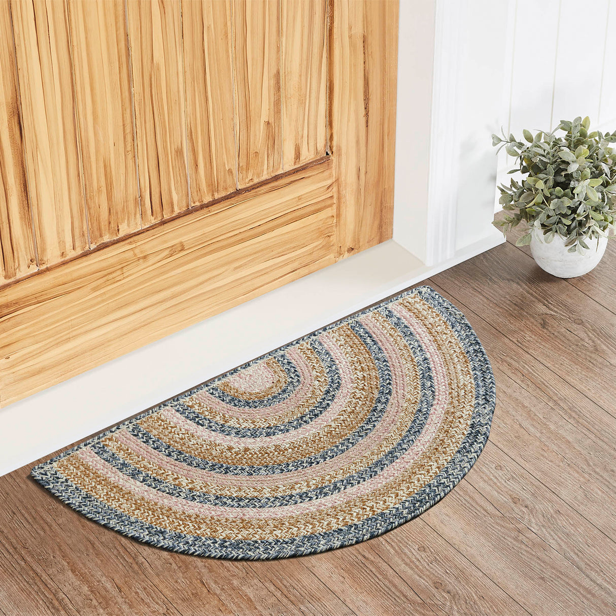 Kaila Jute Rug Half Circle 19.5x36