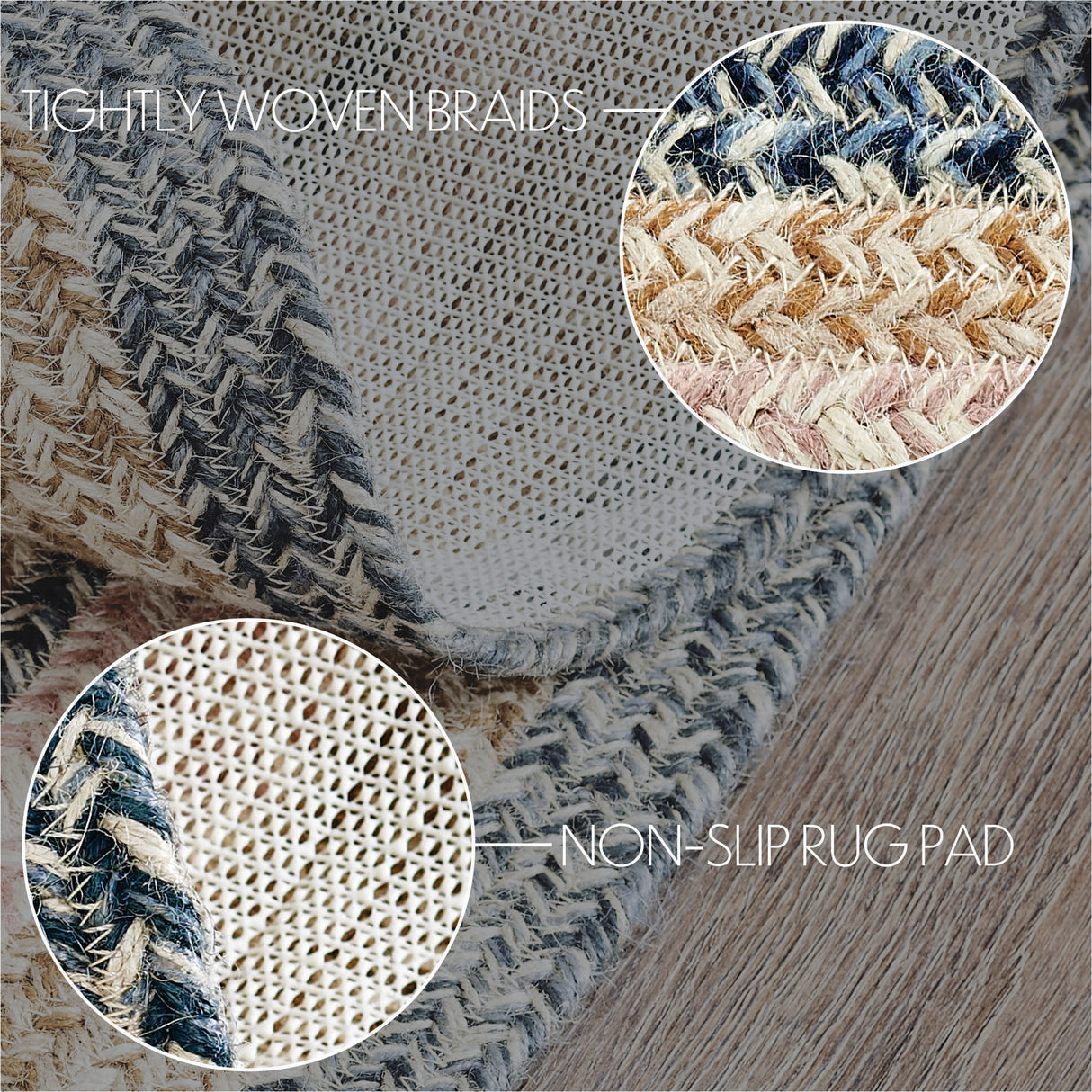 Kaila Jute Rug Oval w/ Pad 60x96