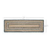 Kaila Jute Stair Tread Rect Latex 8.5x27, Set of 7
