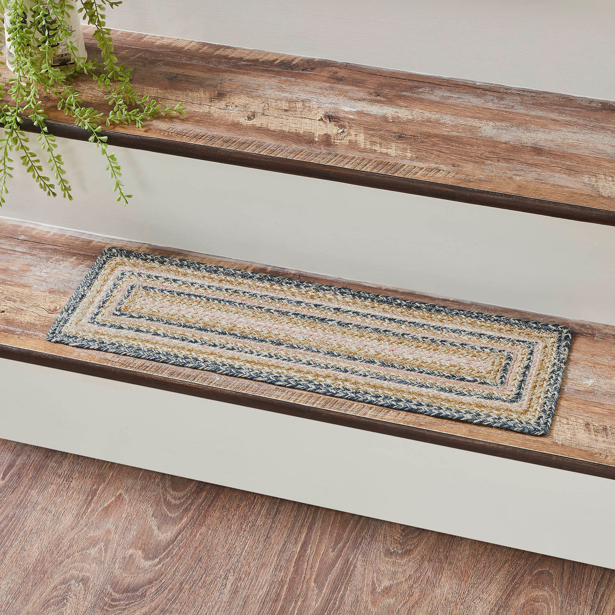 Kaila Jute Stair Tread Rect Latex 8.5x27, Set of 7
