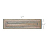 Kaila Jute Rug/Runner Rect w/ Pad 24x96