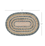 Kaila Jute Oval Placemat 10x15, 12 Pack 12 Pack