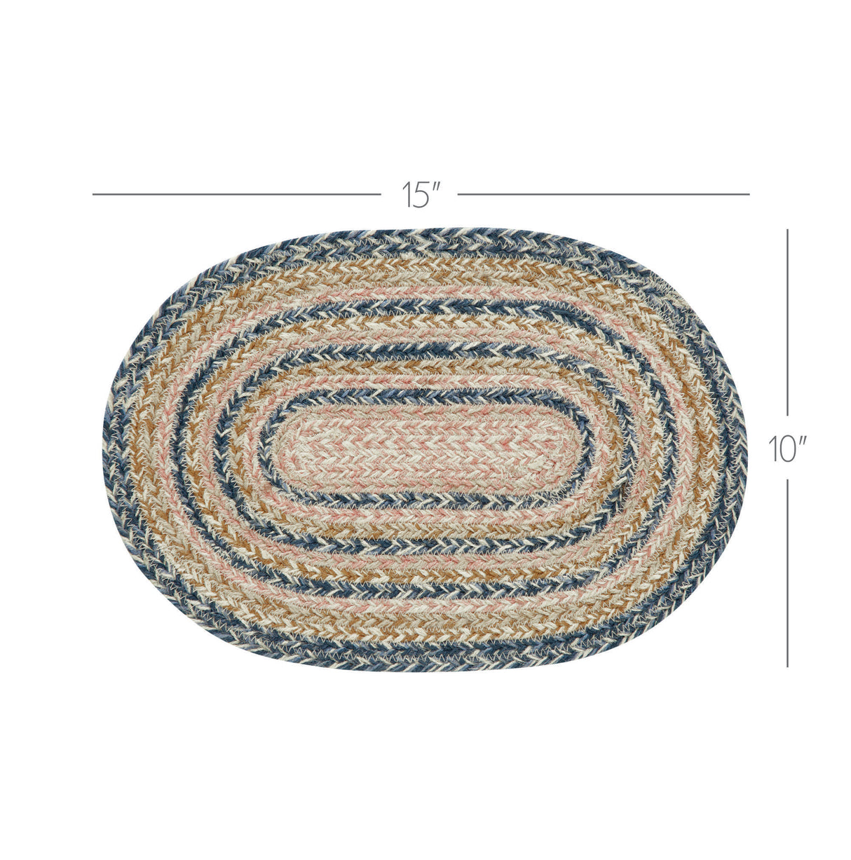 Kaila Jute Oval Placemat 10x15, 8 Pack 8 Pack