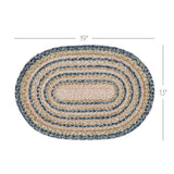 Kaila Jute Oval Placemat 13x19, 4 Pack 4 Pack