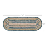 Kaila Jute Oval Runner 12x36