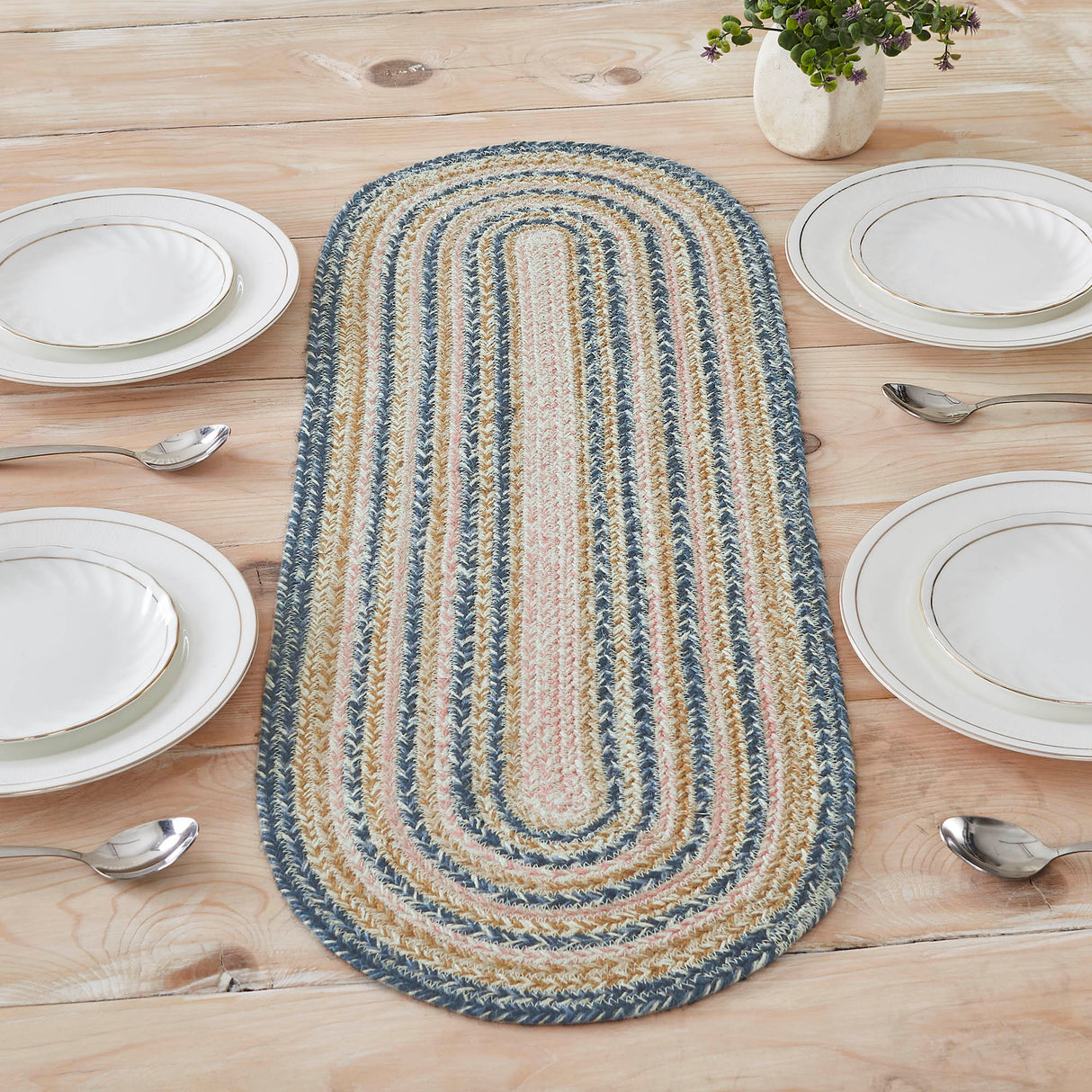 Kaila Jute Oval Runner 12x36