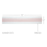 Antique White Stripe Coral Indoor/Outdoor Runner 12x72